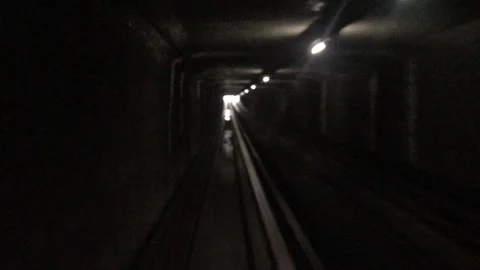 Orlyval automatic light metro shuttle connecting Paris's Orly Airport Stock Footage 159598843