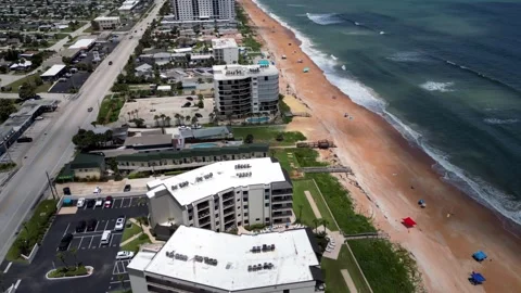 Ormand Beach front Drone fly by Vídeo Stock 247371038