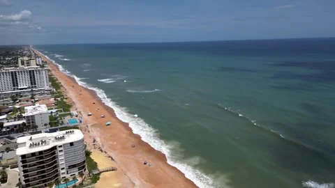 Ormand Beach front Drone pan Vídeo Stock 247371031