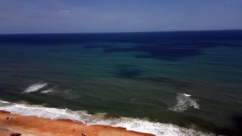 Ormand Beach front Drone pull back Vídeo Stock 247371140
