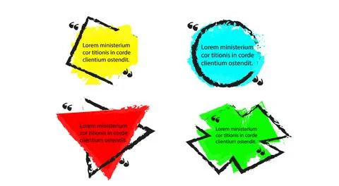 Orn abstract shapes on a white vector and illustrator background Stock Illustration