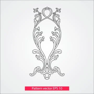 Ornament and decor, design elements. Decoration of the page. Vector illustration Stock Illustration