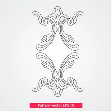 Ornament and decor, design elements. Decoration of the page. Vector illustration Stock Illustration