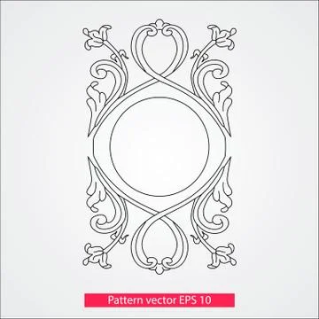 Ornament and decor, design elements. Decoration of the page. Vector illustration Stock Illustration