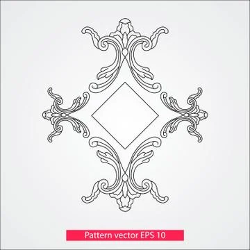 Ornament and decor, design elements. Decoration of the page. Vector illustration イラスト素材