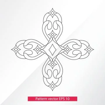 Ornament and decor, design elements. Decoration of the page. Vector illustration Stock Illustration