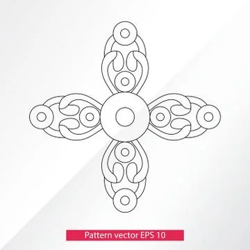 Ornament and decor, design elements. Decoration of the page. Vector illustration Illustrazione stock