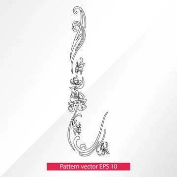 Ornament and decor, design elements. Decoration of the page. Vector illustration Stock Illustration