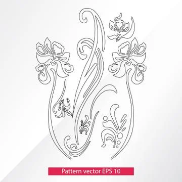 Ornament and decor, design elements. Decoration of the page. Vector illustration Stock Illustration