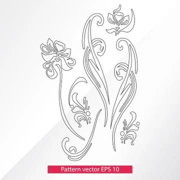 Ornament and decor, design elements. Decoration of the page. Vector illustration Stock Illustration