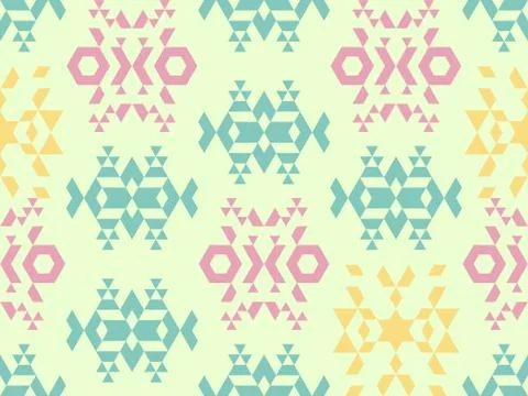 Ornament and  pattern on a seamless spring pattern. Stock Illustration