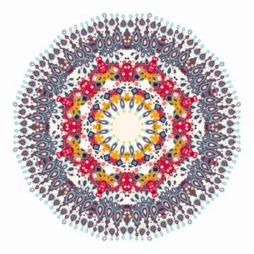 Ornament beautiful pattern with mandala vector illustration Stock-Illustration