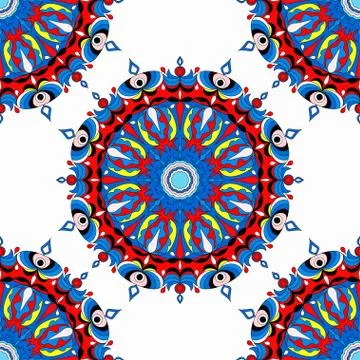 Ornament beautiful seamless pattern with mandala. beautiful background Stock Illustration