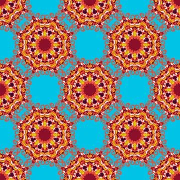 Ornament beautiful seamless pattern with mandala. vector illustration 스톡 일러스트