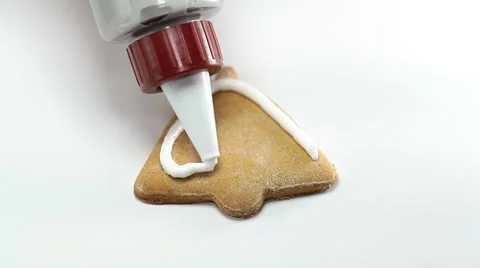 Ornament bell gingerbread Stock Footage 36003516