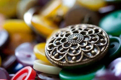 Ornament button Stock Photos