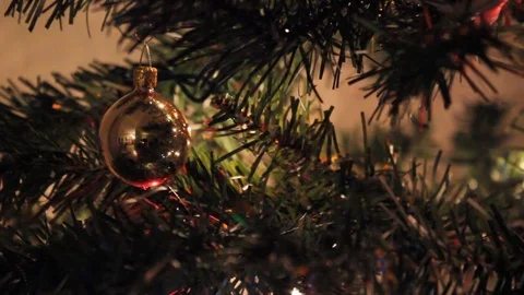 Ornament on a Christmas tree Stock Footage 71444247