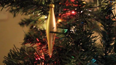 Ornament on a Christmas tree Stock Footage 71477986