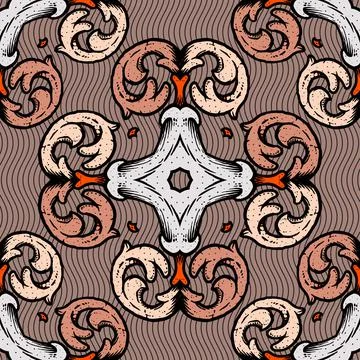 Ornament colorful pattern vector tile Stock-Illustration