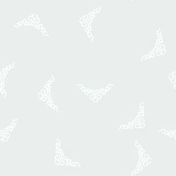 Ornament corner line vector seamless pattern flat 스톡 일러스트