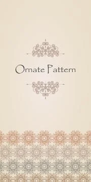 Ornament design from linear elements. Stock Illustration