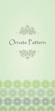 Ornament design from linear elements. Stock Illustration