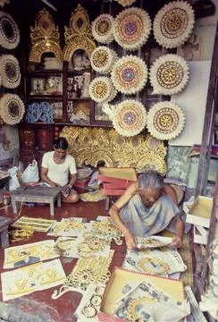 Ornament For Devi Durga, Kumartuli, Calcutta, India Copyright: xGoutamxCha... Stock Photos