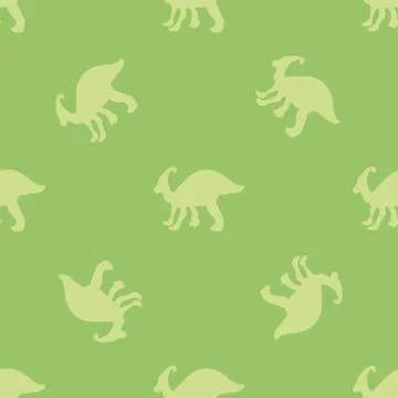 Ornament with dinosaurs Stock Illustration