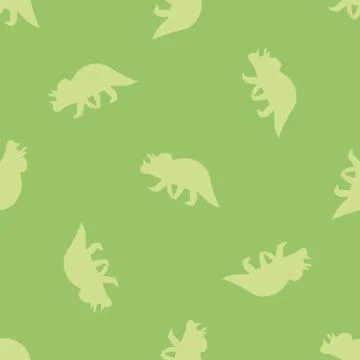 Ornament with dinosaurs Stock Illustration