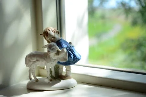 Ornament by the edge of window Fotos Stock