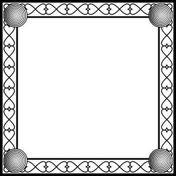 Ornament frames Illustrazione stock