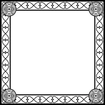 Ornament frames Illustrazione stock