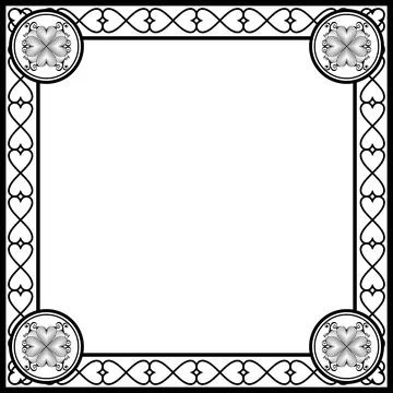 Ornament frames Stockillustratie