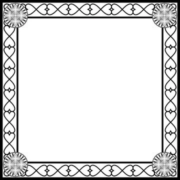 Ornament frames Illustrazione stock