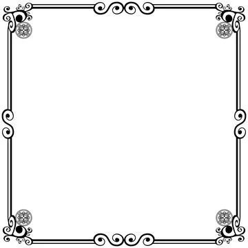 Ornament frames Stockillustratie