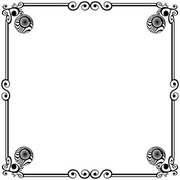 Ornament frames Illustrazione stock