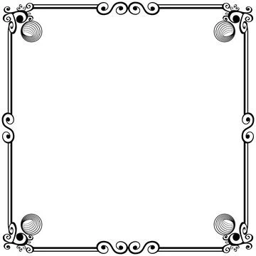 Ornament frames 스톡 일러스트