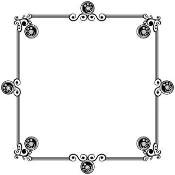 Ornament frames Illustrazione stock