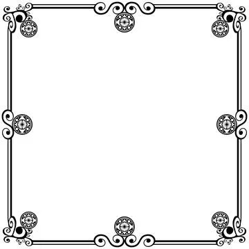 Ornament frames Illustrazione stock