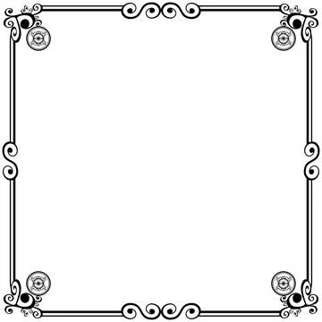 Ornament frames Stockillustratie