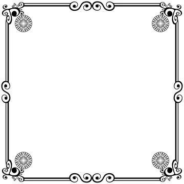 Ornament frames Illustrazione stock
