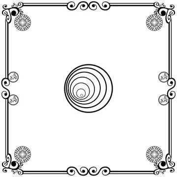 Ornament frames Illustrazione stock