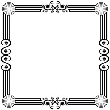 Ornament frames Stock Illustration