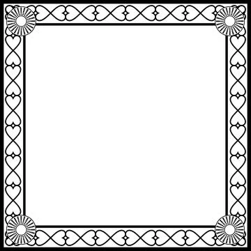 Ornament frames Illustrazione stock