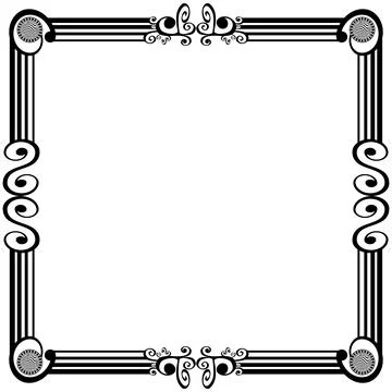 Ornament frames Illustrazione stock