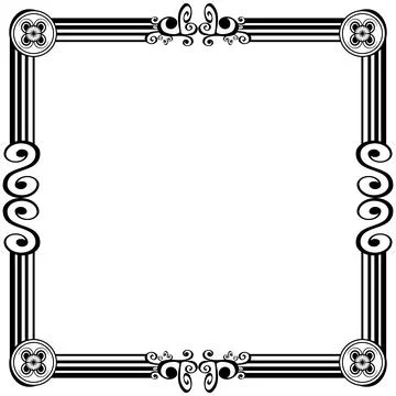 Ornament frames 스톡 일러스트