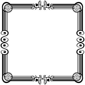 Ornament frames Illustrazione stock