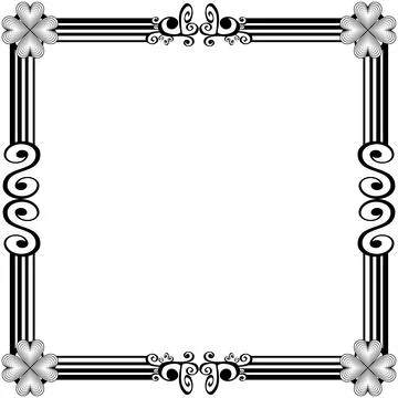 Ornament frames Stockillustratie