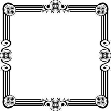 Ornament frames Illustrazione stock