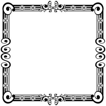 Ornament frames Illustrazione stock